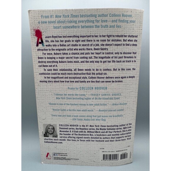 Confess A Novel Colleen Hoover Paperback Book (Bx X) - Picture 2 of 3